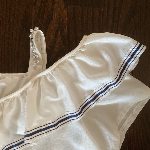 Striped ruffle layered blouse - Picture 4 of 4